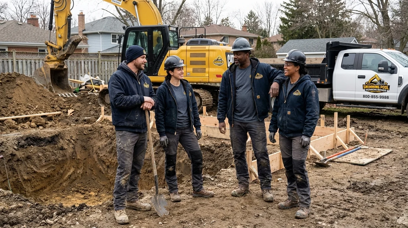 Swimming Pool Excavation Services North Shore - Team Composite